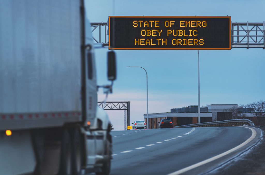 Trucking during State of Emergency